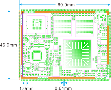 CM3288 PCB Dimension