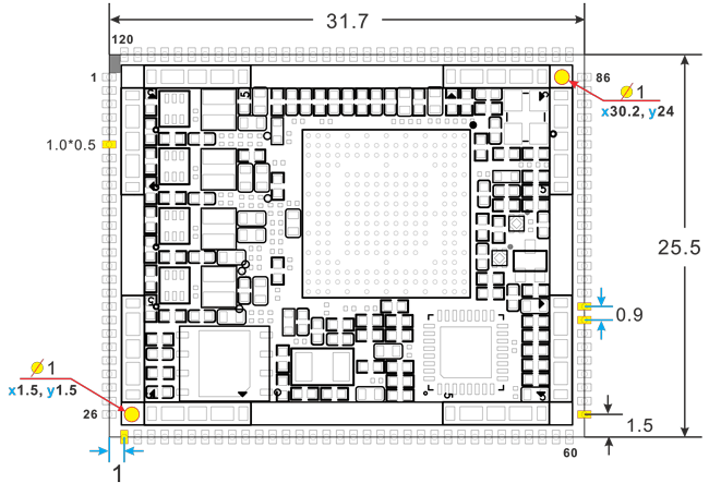 CMT41Z-PCB-dimension