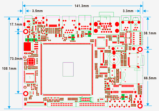 EM210-PCB-Dimension