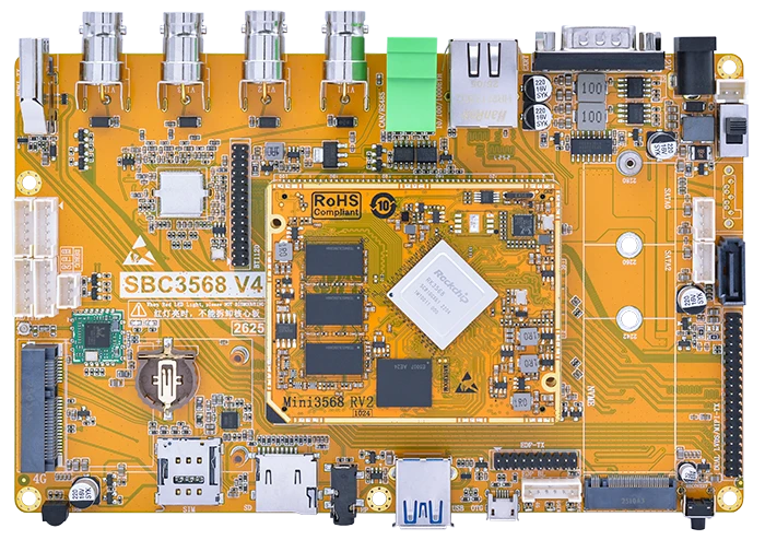 Rockchip RK3568 SBC front