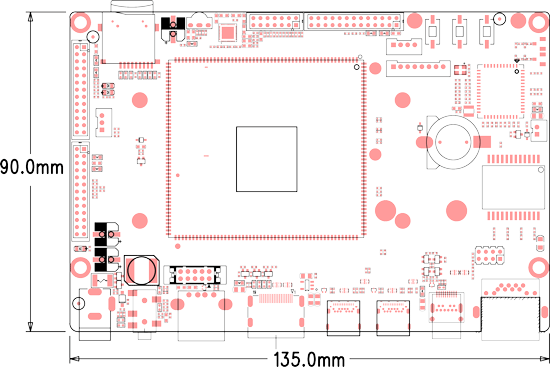 idea3399 PCB dimension