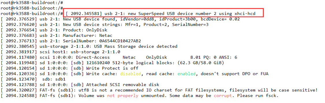 Buildroot Test USB3.0