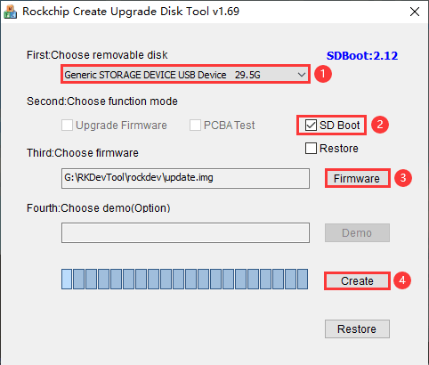 Make SD boot Card